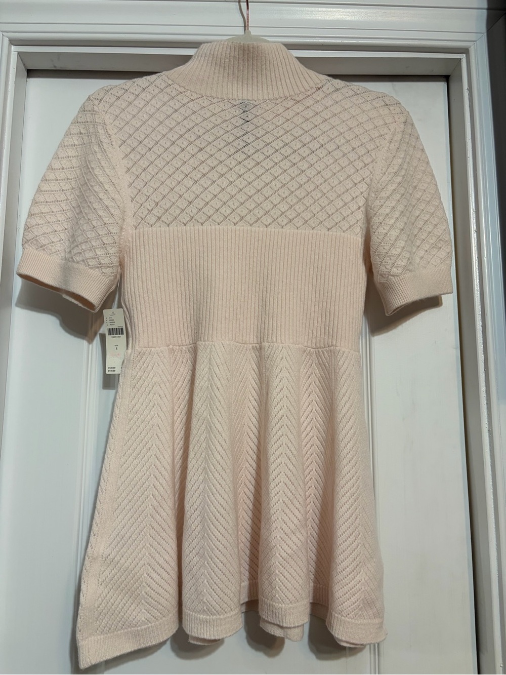 NWT. Anthropologie Mock-Neck Cashmere Blend Sweater Tee - Picture 6 of 9